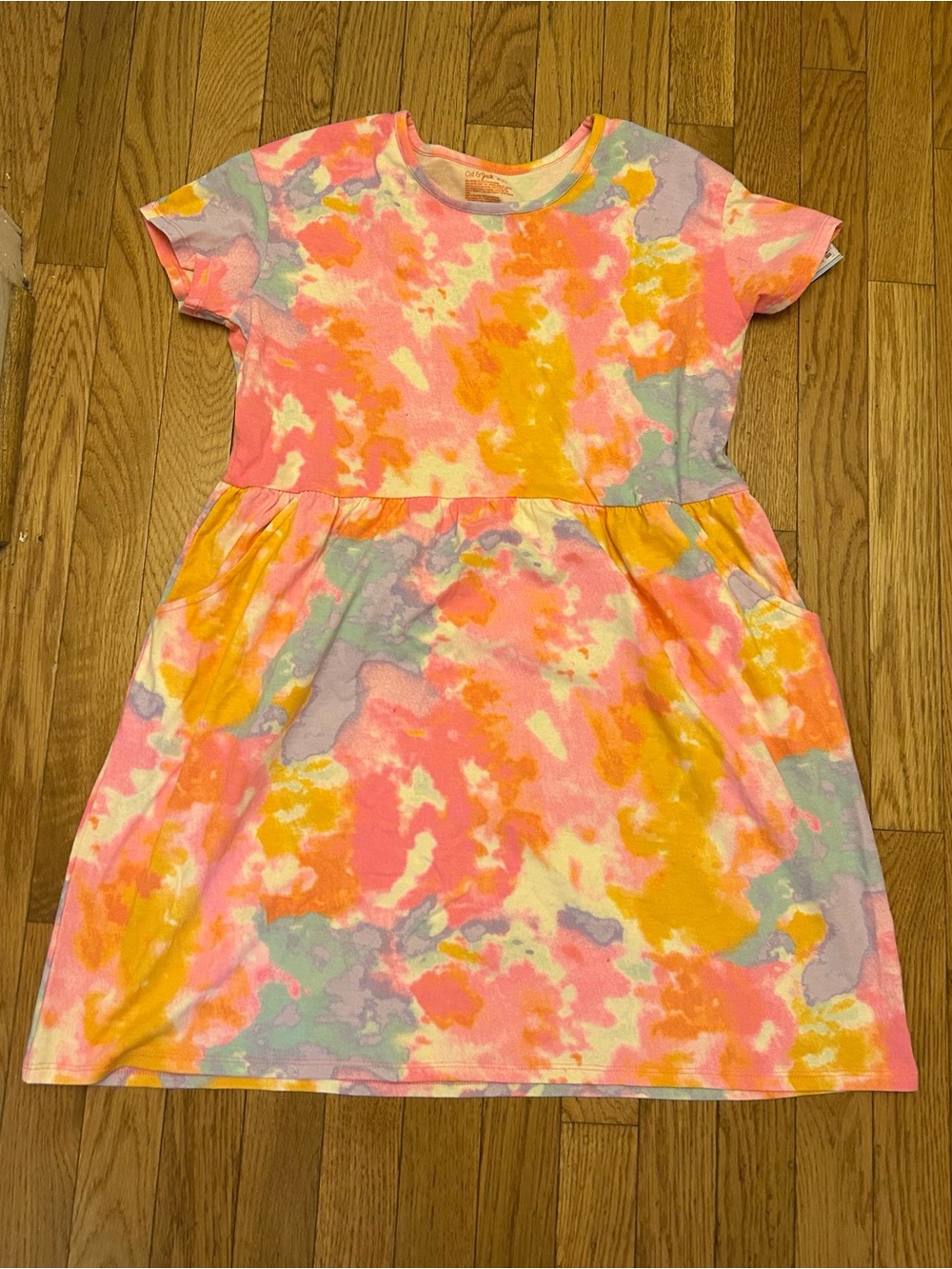New With Tags Cat & Jack Water Color Dress Size XL